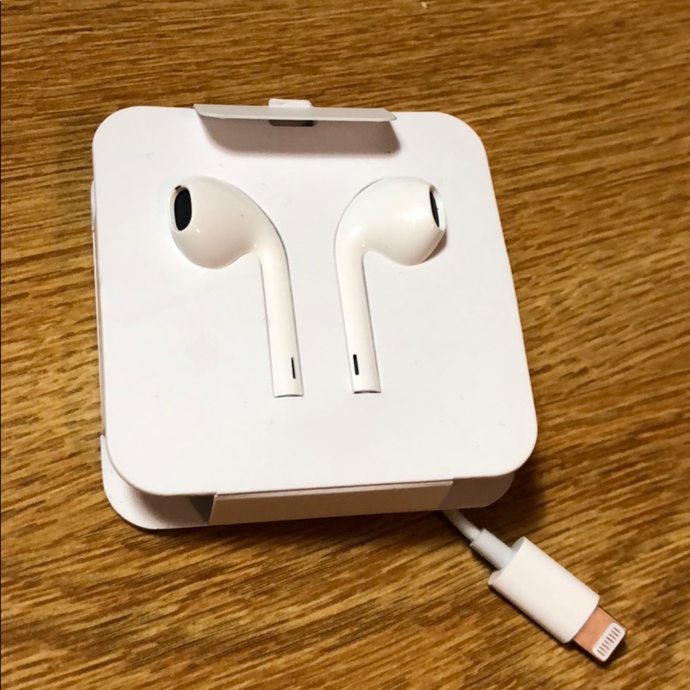 Apple original ear buds with dongle.